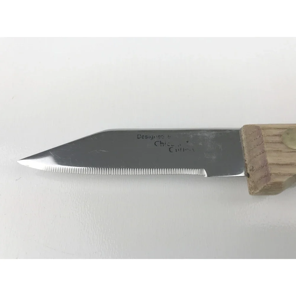 Chicago Cutlery Paring Utility Knife Walnut Wood‎ Handle Stainless Steel 3